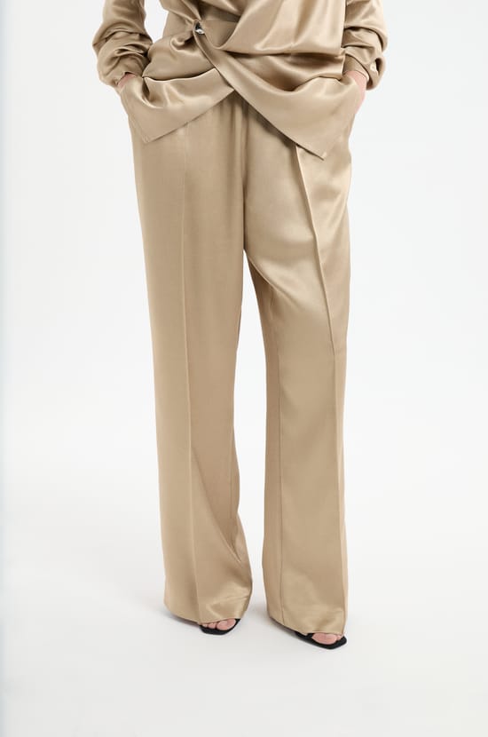 Pantalon large en cr&ecirc;pe;${refinementColor}