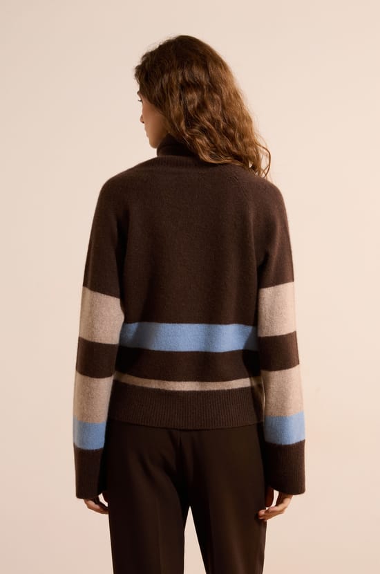 Pull col montant 100% cachemire;${refinementColor}
