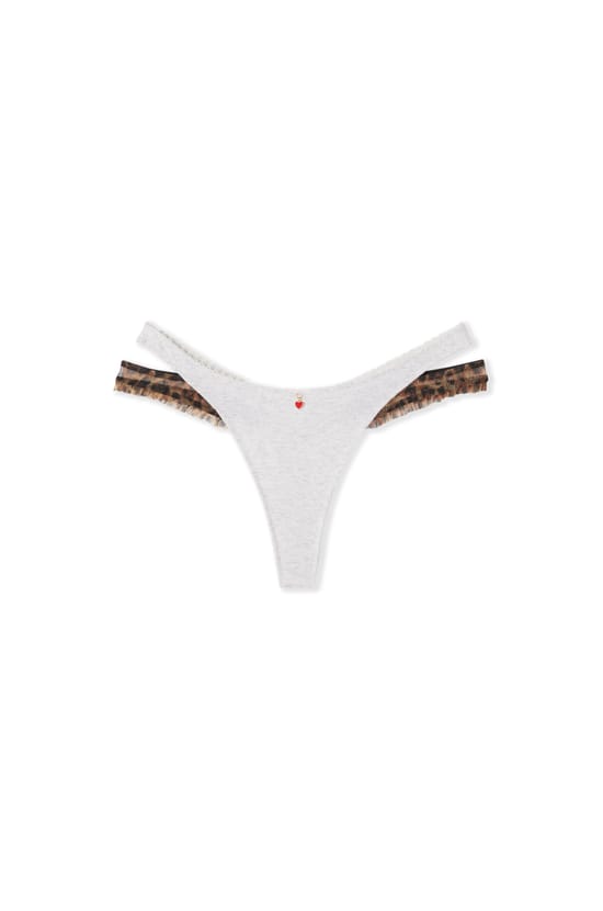 Satin Thong With Charm;${refinementColor}