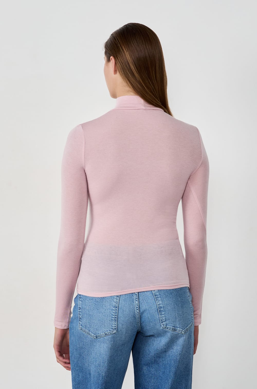 Long-sleeved high neck T-shirt;${refinementColor}