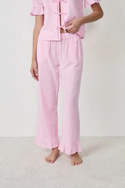 Pantalon de pyjama en coton;${refinementColor}