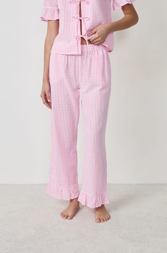 Pantalon de pyjama en coton;${refinementColor}