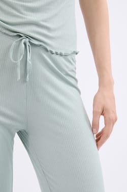 Conjunto de pijama de 2 piezas de punto fino;${refinementColor}