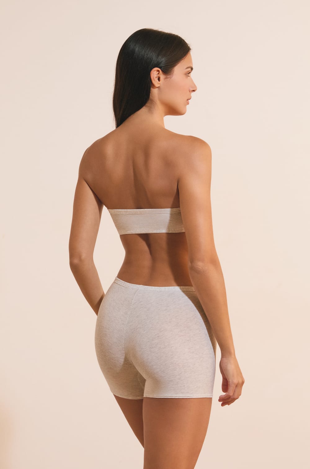 Sujetador sin tirantes sin aros de algod&oacute;n org&aacute;nico el&aacute;stico;${refinementColor}