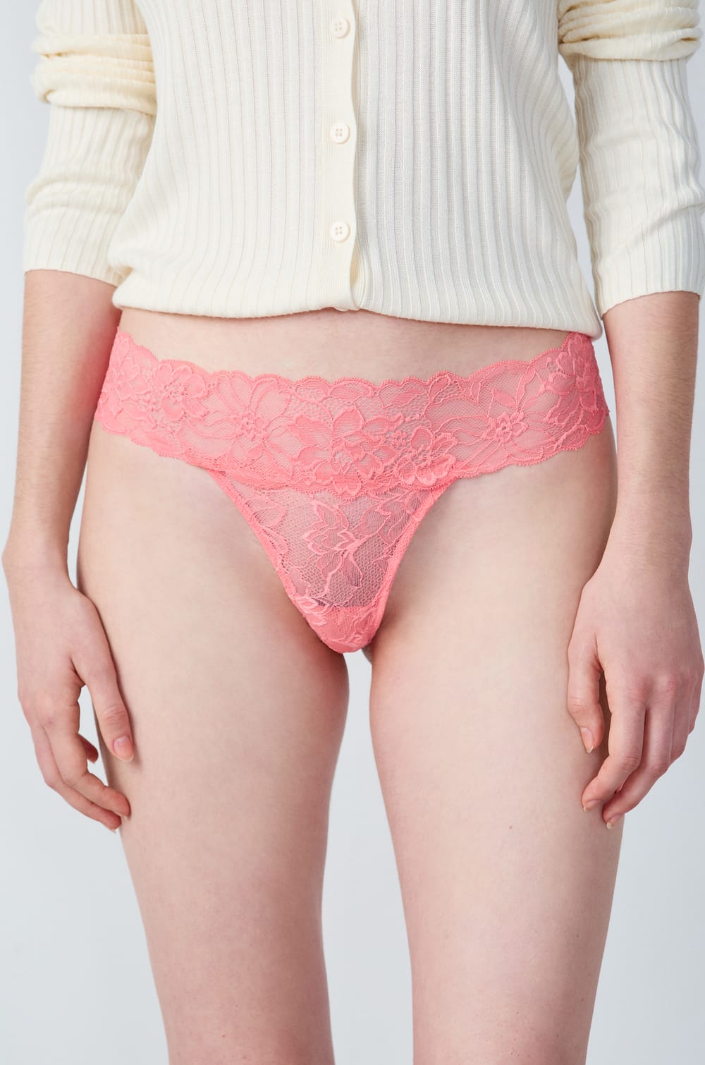 Lace Thong;${refinementColor}