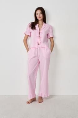 Pantalon de pyjama en coton;${refinementColor}