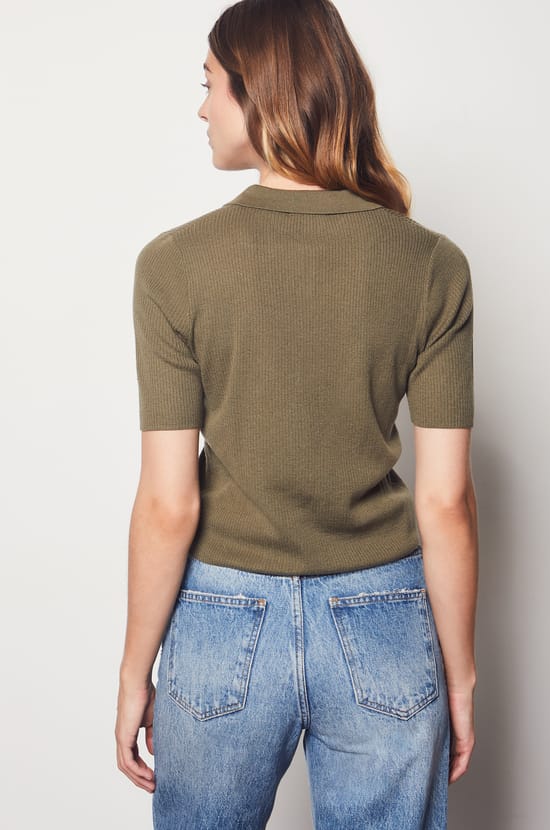 Knitted Polo;${refinementColor}