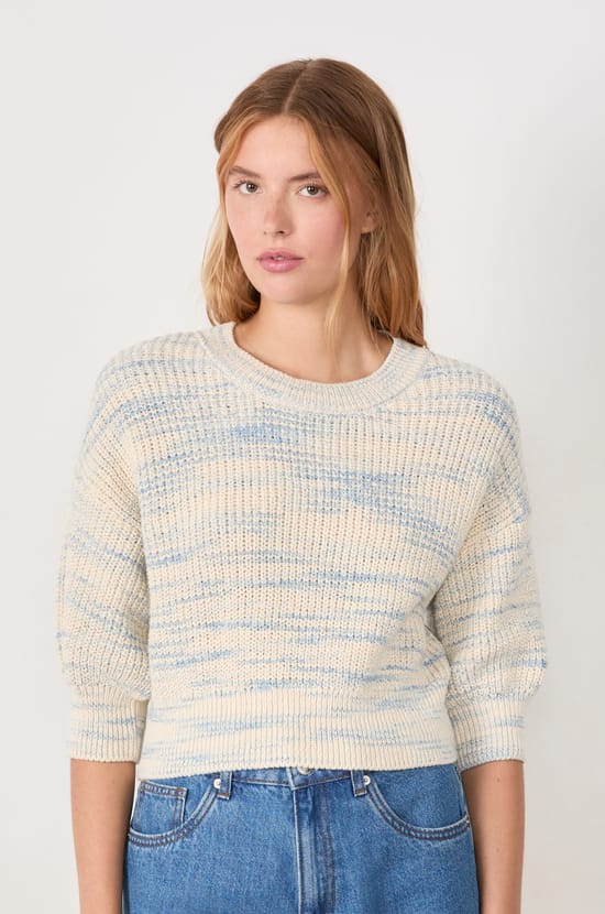 3/4 Sleeve Sweater;${refinementColor}