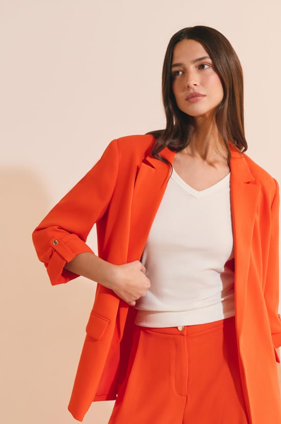 Veste blazer fluide;${refinementColor}