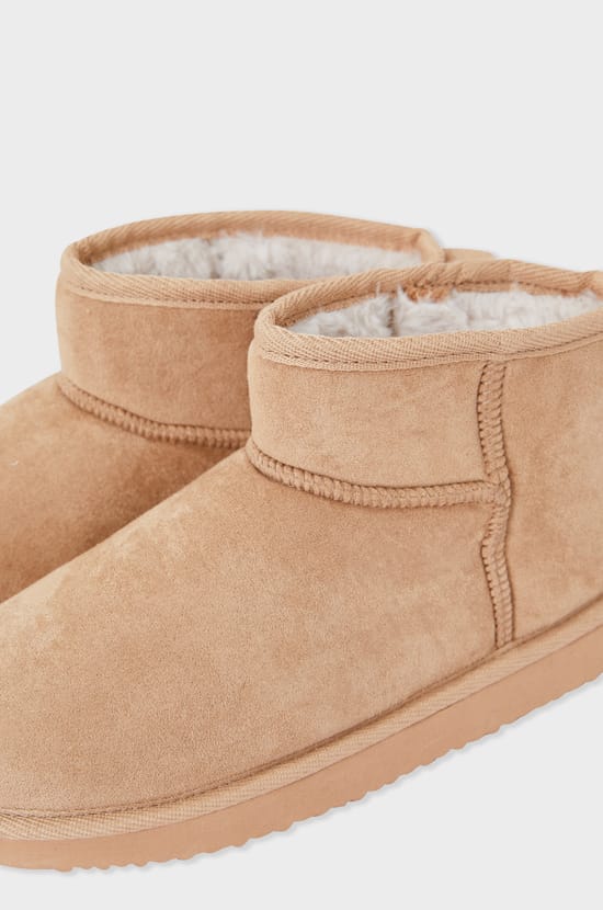 Chaussons bottines fourrés;${refinementColor}