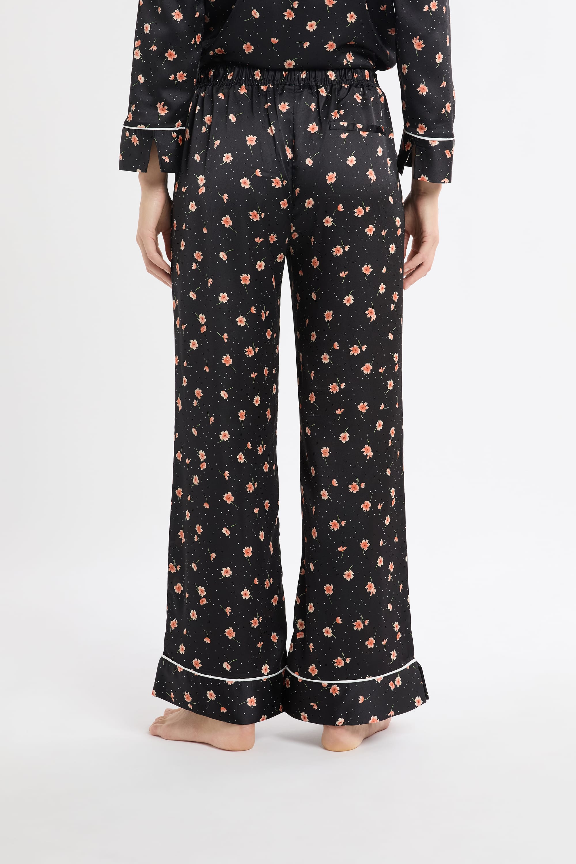 Floral Print Satin Pajama Pants - MEDRA - MULTICOLORE - ETAM