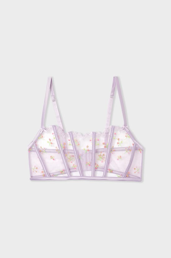 Soutien-gorge bustier avec broderie;${refinementColor}