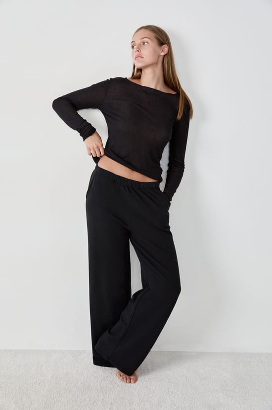 Weite Pyjama-Hose;${refinementColor}