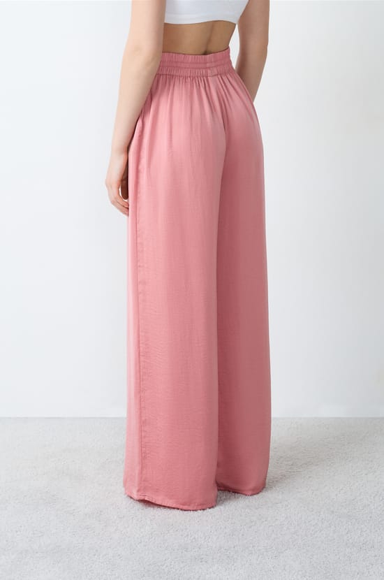 Wide-Cut Satin Trousers;${refinementColor}