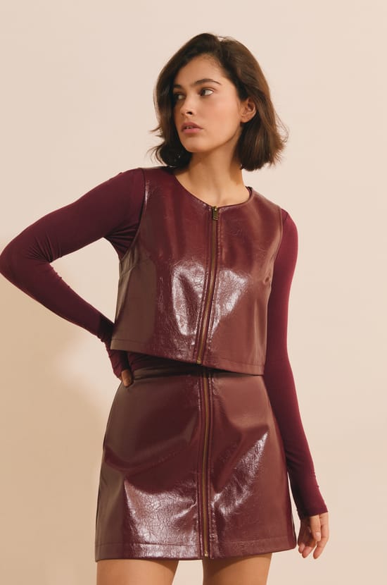 Top sans manches avec fermeture &eacute;clair;${refinementColor}