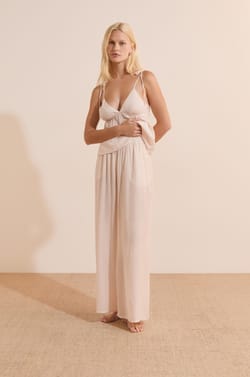 Pantalon de pyjama avec cordon;${refinementColor}