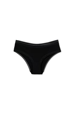 Shorty en microfibre d&eacute;tails dentelle;${refinementColor}