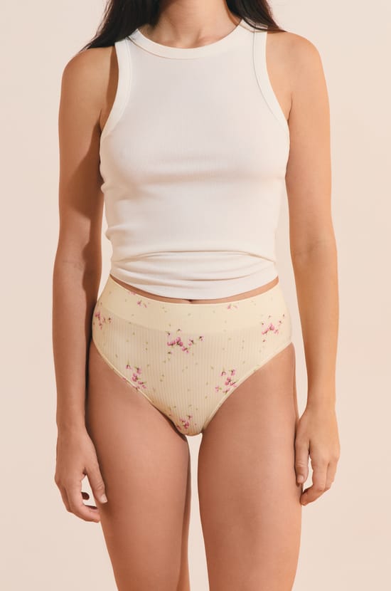 T-shirt court manches longues avec dentelle en coton;${refinementColor}