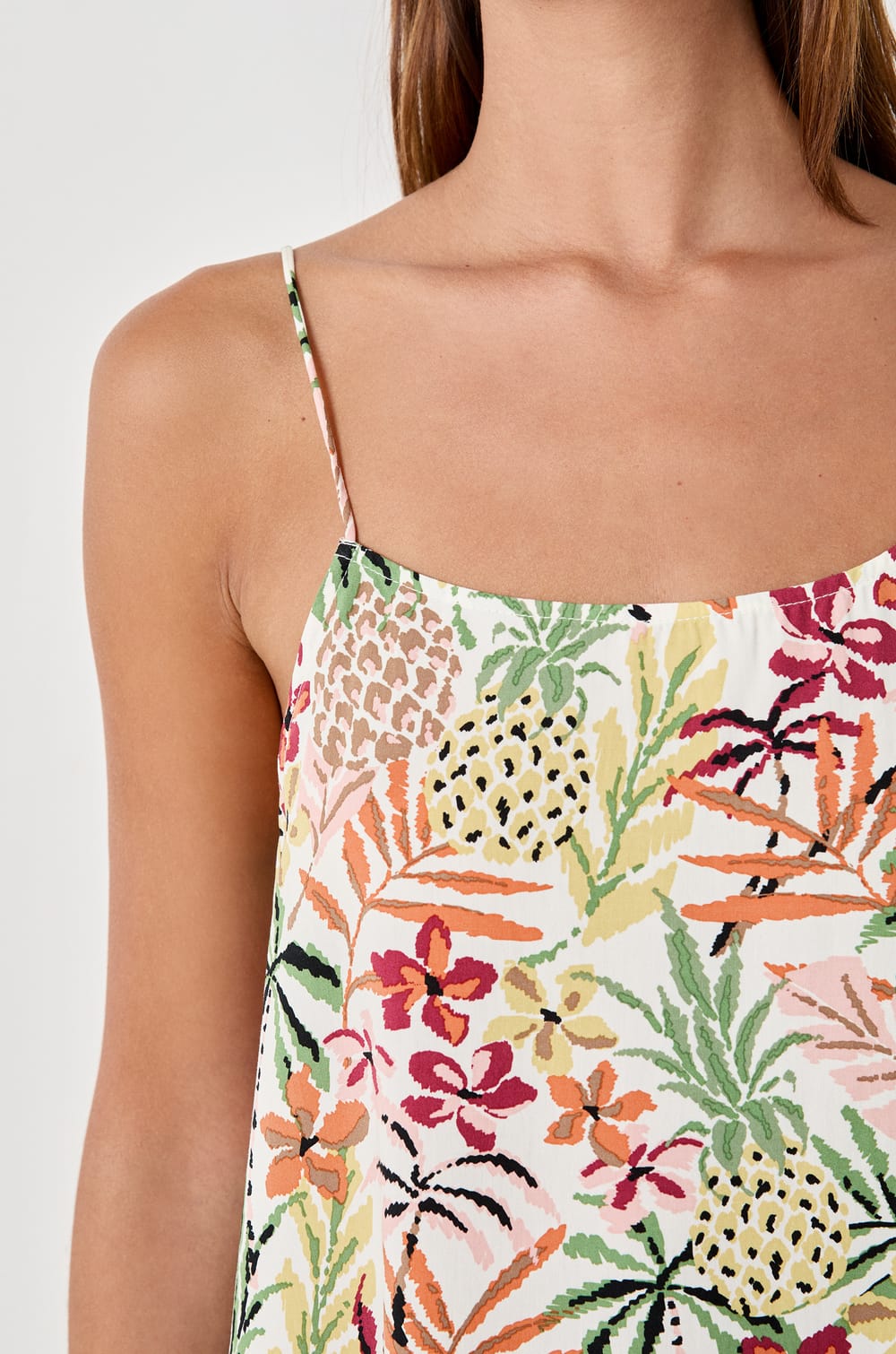 Short printed nightdress;${refinementColor}