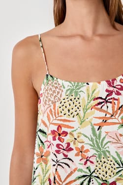 Short printed nightdress;${refinementColor}