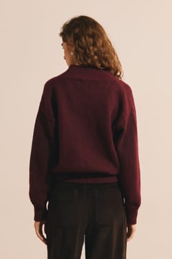 Pull col V en maille;${refinementColor}
