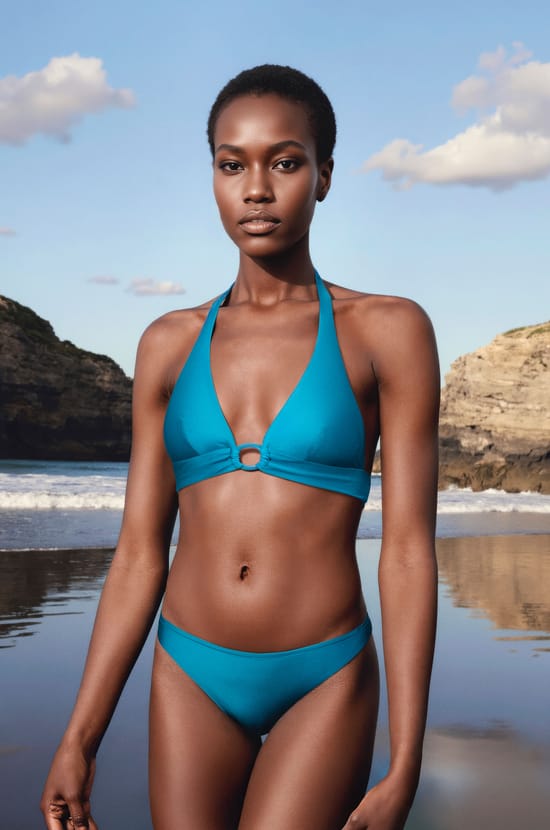 Top bikini triangular con detalle de anillas;${refinementColor}