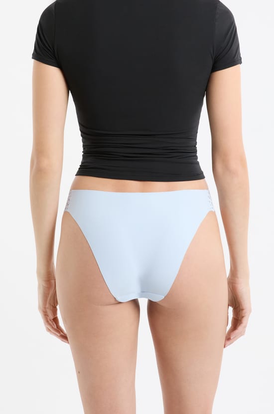 Microfibre and Lace Brief;${refinementColor}