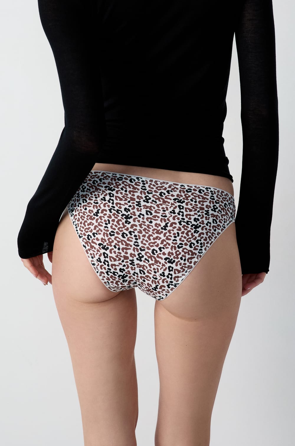 Pack de 3 braguitas de algodón y encaje;${refinementColor}