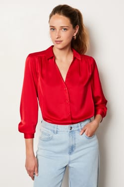 Satin Shirt;${refinementColor}