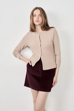 Short Velvet Skirt;${refinementColor}