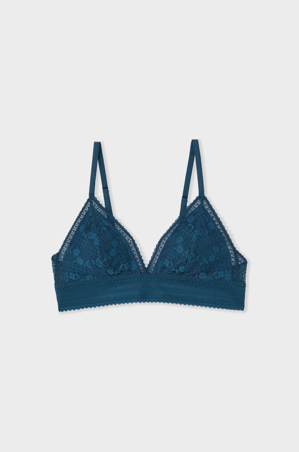 Bra N.8 - The Wireless Triangle in Lace;${refinementColor}