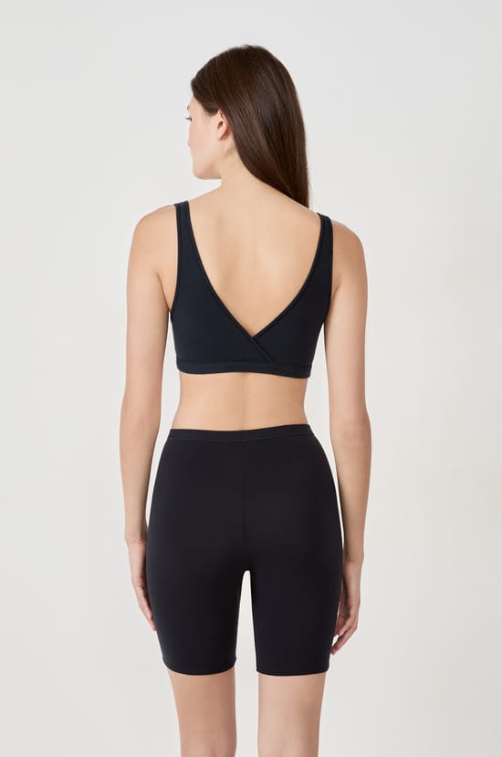 Reversible Bralette in Stretchy Organic Cotton;${refinementColor}