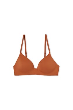 Soutien-gorge triangle sans armature en microfibre;${refinementColor}