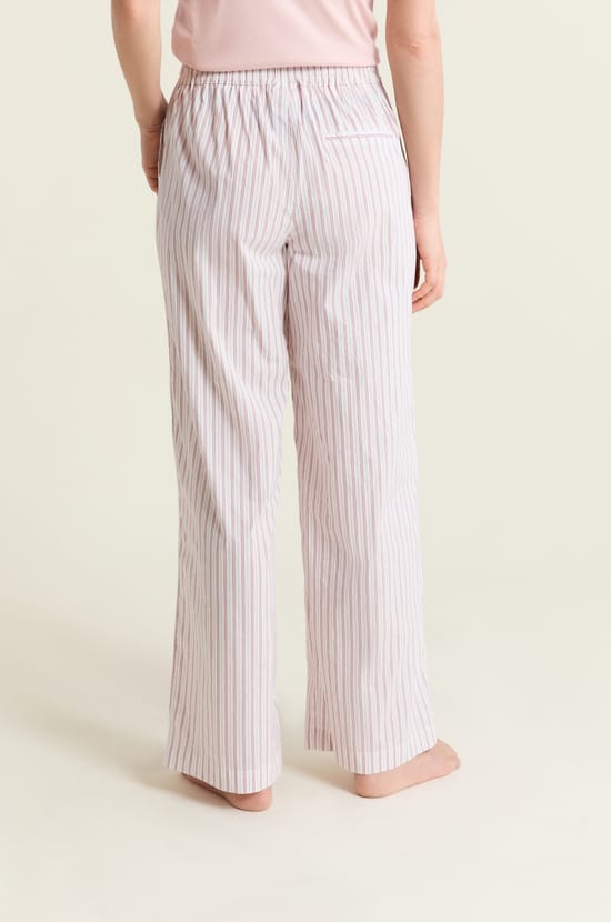 Pantalon de pyjama &agrave; rayures avec coton;${refinementColor}