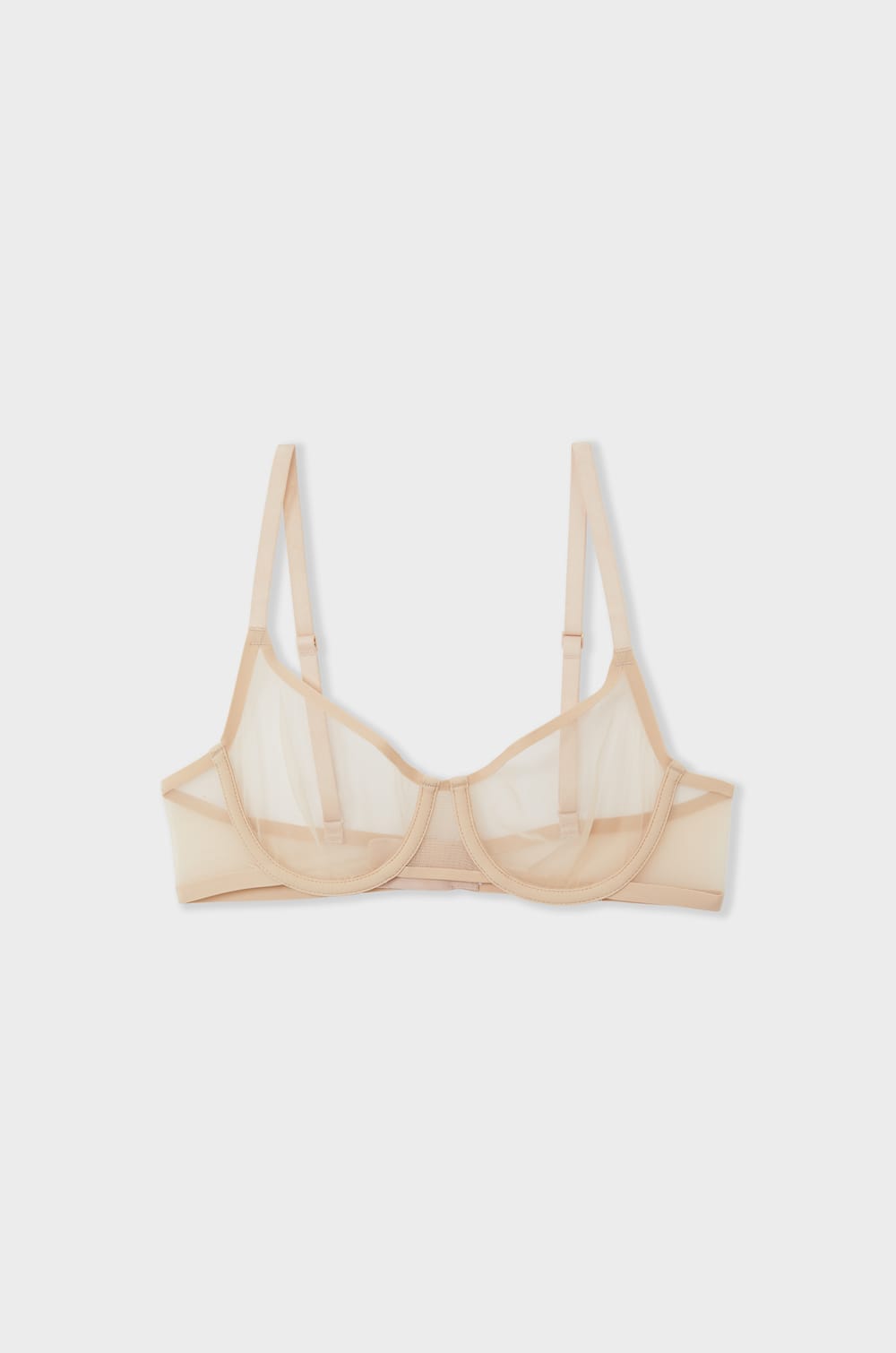 Soutien-gorge balconnet en tulle;${refinementColor}