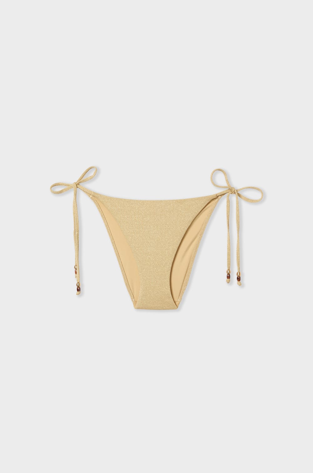 Bikini br&eacute;silien &agrave; nouer bas de maillot paillet&eacute; ;${refinementColor}