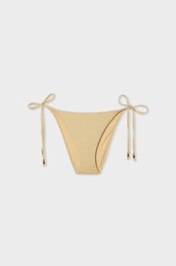 Bikini br&eacute;silien &agrave; nouer bas de maillot paillet&eacute; ;${refinementColor}