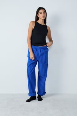 Débardeur côtelé en coton;${refinementColor}