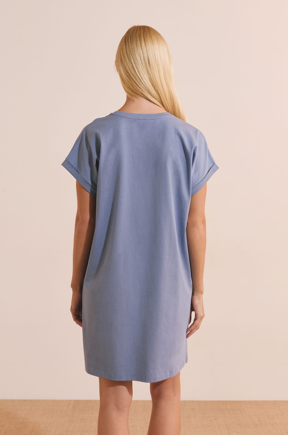 Chemise de nuit en coton avec motif;${refinementColor}
