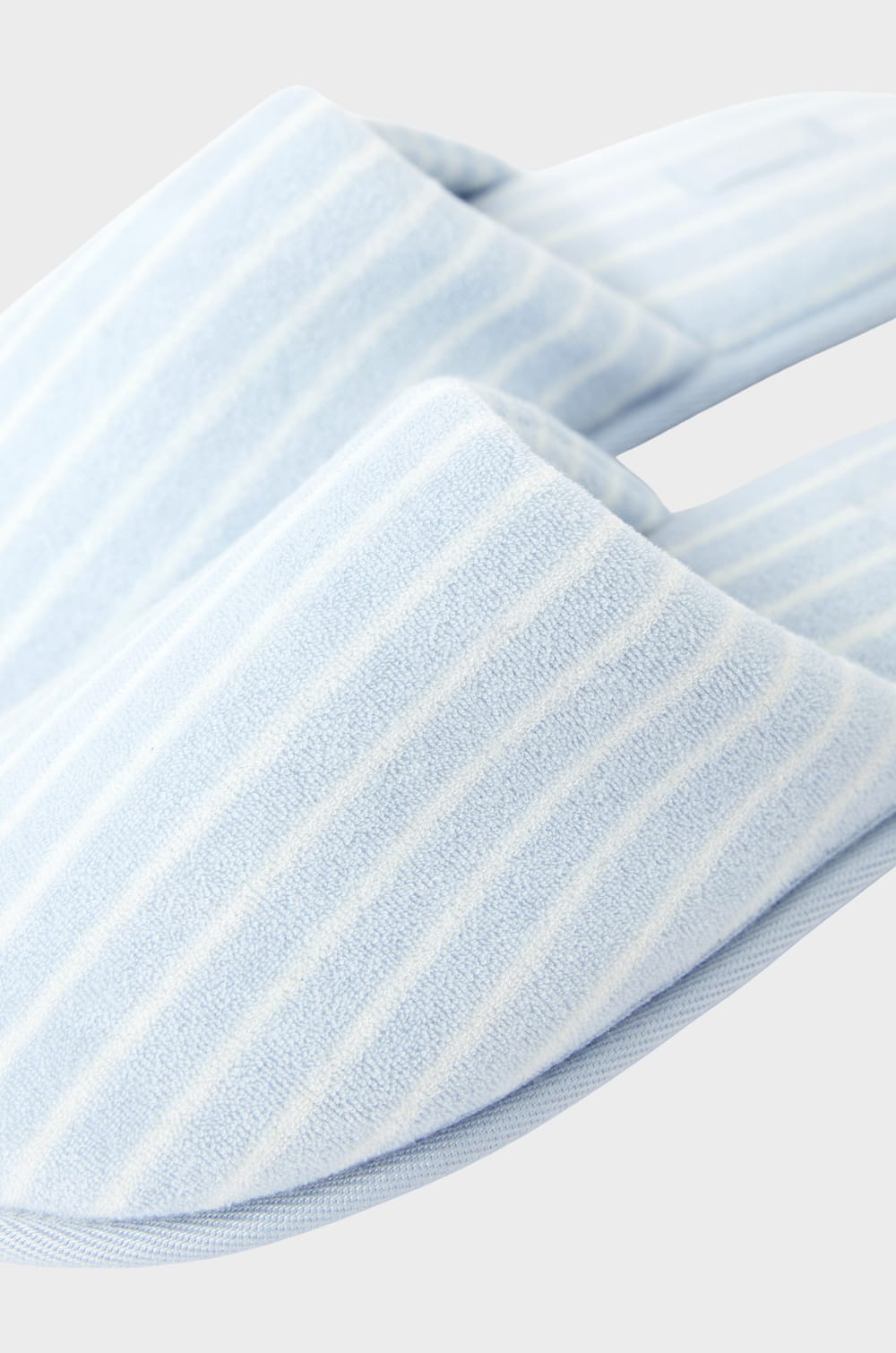 Chaussons mules &agrave; rayures avec coton;${refinementColor}