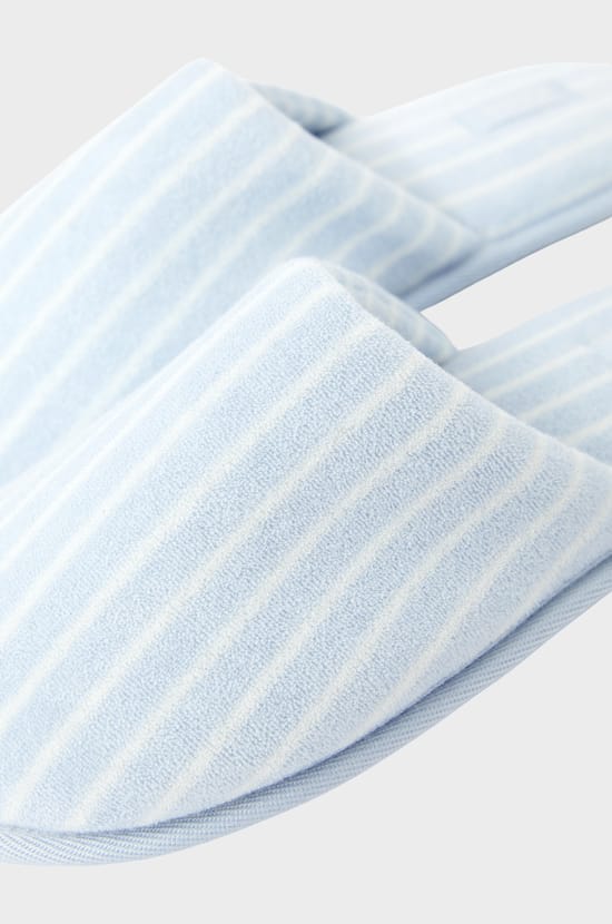 Striped Mules Slippers with Cotton;${refinementColor}