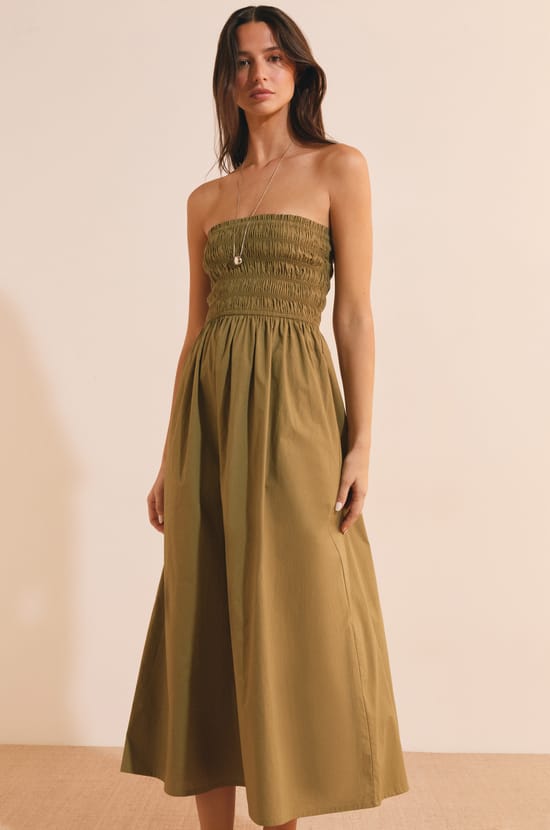 Robe longue en coton;${refinementColor}