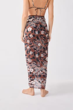 Cotton printed pareo;${refinementColor}