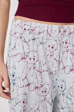 Pantalon de pyjama avec imprim&eacute;s;${refinementColor}