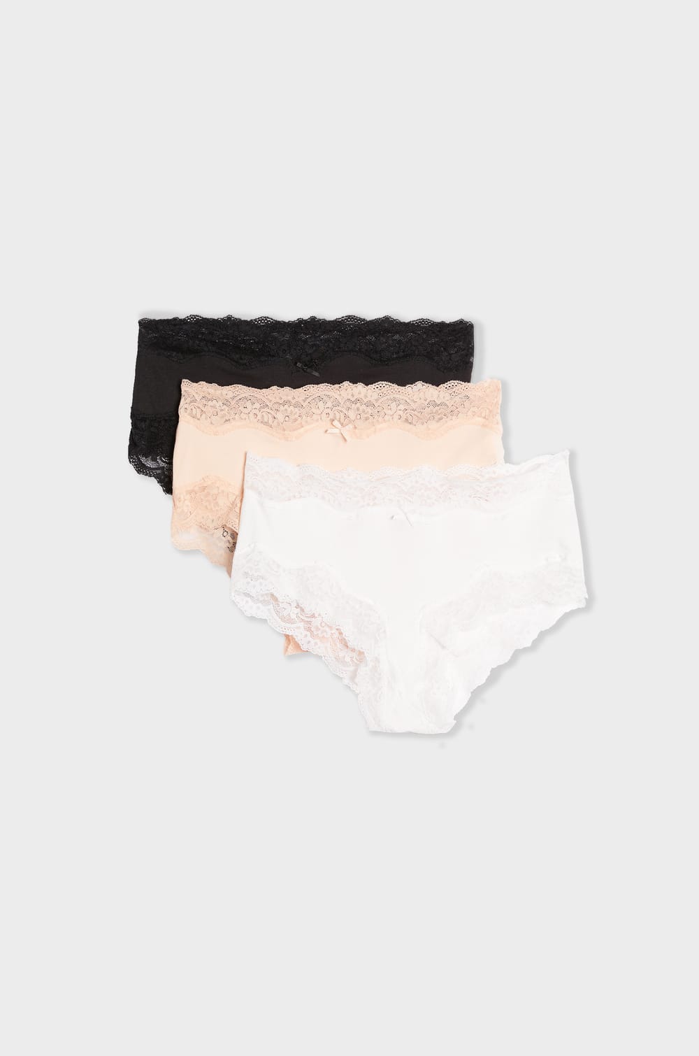 Pack of 3 Cotton Boyshorts;${refinementColor}