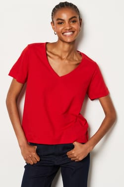 Short Sleeve Cotton T-Shirt;${refinementColor}