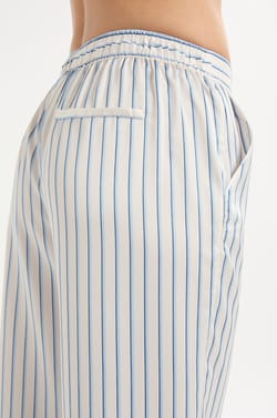 Striped Satin Pyjama Trousers;${refinementColor}