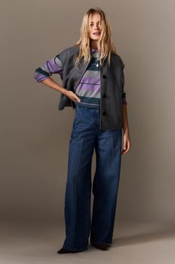 Sleeveless Jacket with Wool;${refinementColor}