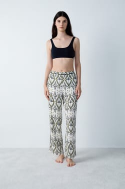 Printed Pyjama Bottoms;${refinementColor}