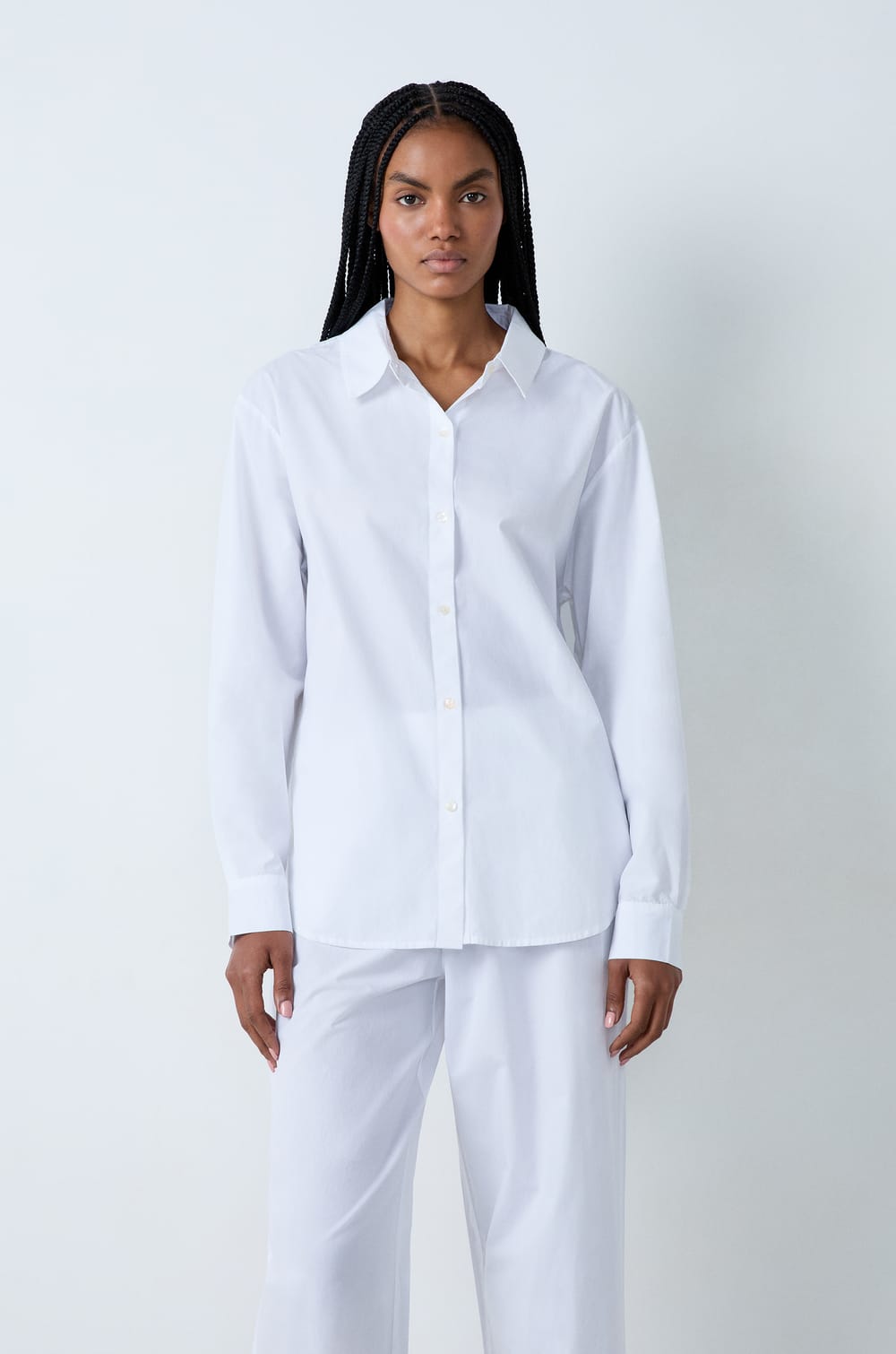 Cotton Pajama Shirt;${refinementColor}